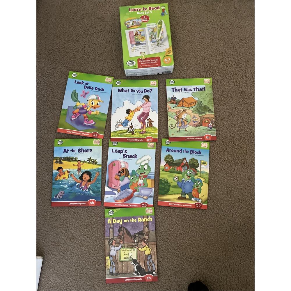 Leapfrog Tag Learn to Read Book Set 3 CONSONANT SOUNDS